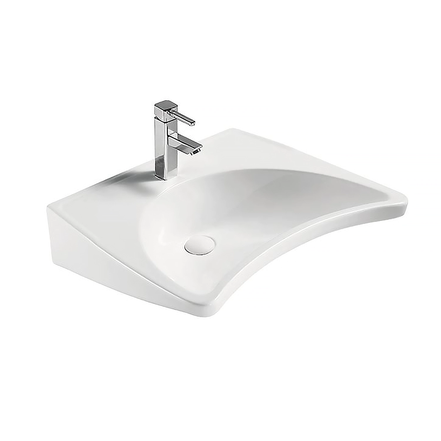 heavy-duty ceramic wheelchair accessible wall-hung washbasin bathroom handicapped basin ada compliant wall-mounted sink
